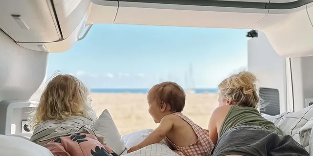 Familiencamping mit Ausblick auf Strand
