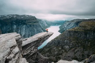 The Trolltunga in Norway.