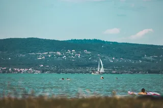Lake Balaton in Hungary.