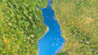 One of the many small lakes in Finland