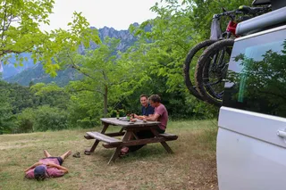 Camper on Corsica