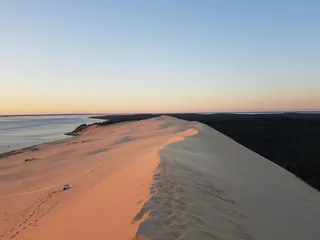 The Dune du Pilat on the French Atlantic coast. The Atlantic coast is the fifth stop on our motorhome tour France.