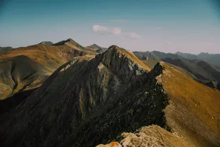 A mountain chain in the French Pyrenees.